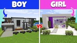 Building a MODERN HOUSE | BOY vs GIRL Build Battle