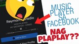 HOW TO ADD MUSIC PLAYER ON YOUR FACEBOOK BIO | TAGALOG