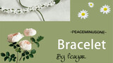 Handicraft|White Camellia Flower/Peach Blossom Bracelet