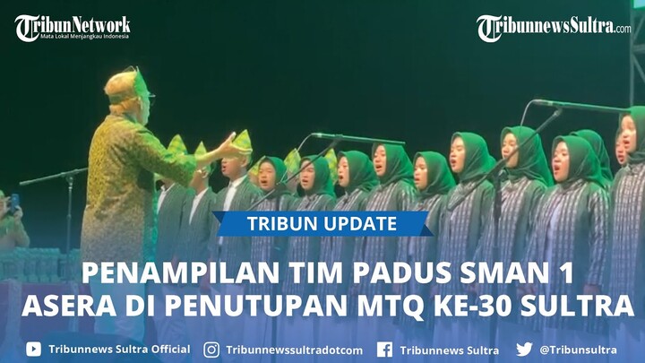 SMAN 1 Asera Konawe Utara Tampilkan Paduan Suara Penutupan MTQ ke-30 Sulawesi Tenggara di Konut