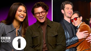 "I bumped into Tobey 20 minutes later!" Tom Holland and Zendaya on the Spider-Man WhatsApp group 🕷