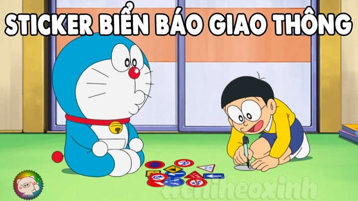 Review Doraemon - Sticker Biển Báo Giao Thông | #CHIHEOXINH | #1295