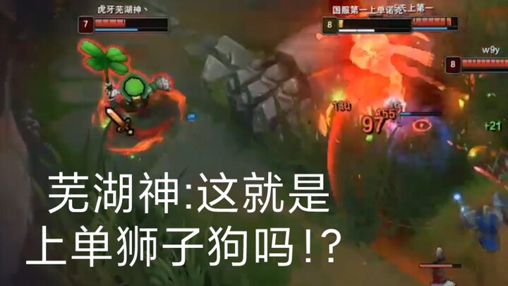 芜湖神:这就是上单狮子狗吗！？