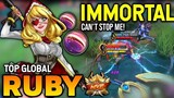 RUBY BEST BUILD 2022 | TOP GLOBAL RUBY GAMEPLAY | MOBILE LEGENDS✓