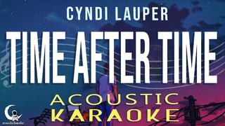 TIME AFTER TIME - Cyndi Lauper ( Acoustic Karaoke )