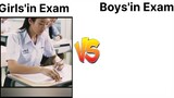 Girl's in exam vs Boy's in exam😂💯🤣