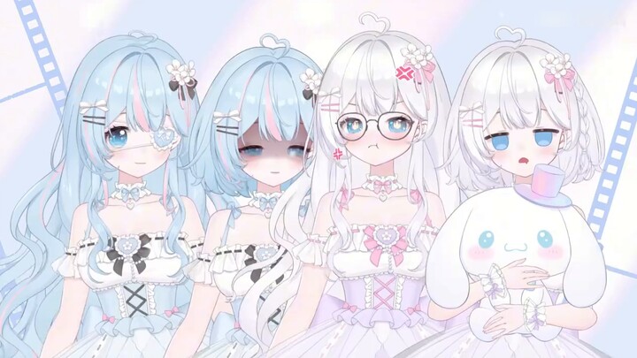 [live2d model display] Twin sisters who can play the piano