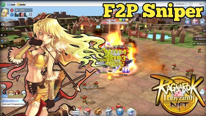 [Ragnarok Labyrinth NFT] F2P Sniper Agi lvl 85
