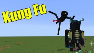 Kung Fu Enderman vs Warden