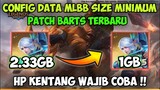 Data ML Size Minimum Rasa Ori | HP Kentang Wajib Coba | Config ML No lag | Mobile Legends Bang Bang