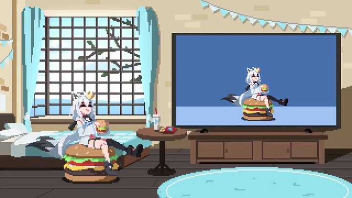 【hololive】Shirakami Fubuki is watching a weird show?