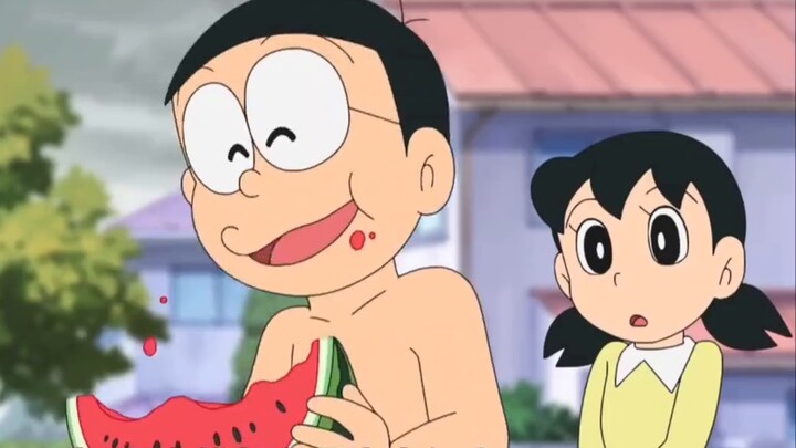 Doraemon: A magical inverted cream. When Nobita applies it, he will feel hot when he touches a cold 
