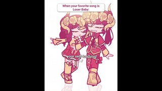 💛LOSER, BABY! in gl2💔#hazbinhotel | oc insert | #gacha#animation#trend#trending#gachalife2#dance