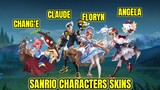 Sanrio Characters Collaboration Skins Design Angela, Floryn, Chang'e & Claude | Lolita Gameplay MLBB