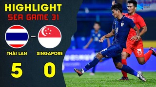 ⚽️ HIGHLIGHT | U23 THÁI LAN VS U23 SINGAPORE | CƠN THỊ UY SỨC MẠNH CỦA VOI CHIẾN LÊN U23 SINGAPORE