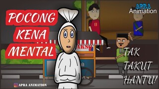 Tak takut hantu! #2 POCONG KENA MENTAL | Kartun Hantu Lucu Indonesia|