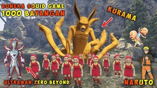 BONEKA SQUID GAME BELAJAR JURUS 1000 BAYANGAN DENGAN NARUTO DAN KURAMA - GTA 5 MOD