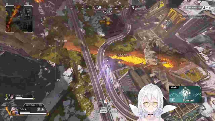 vtuber[久檻夜くぅ] Qu's kill clip of 17 kills＆5218 damage(Re：AcT /リアクト/ Vtuber）apex