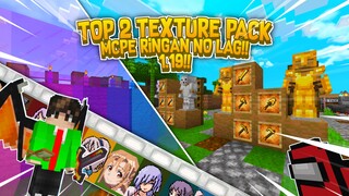 TOP 2 TEXTURE PACK MCPE RINGAN NO LAG 1.19!!