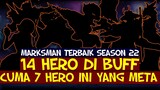 HERO MARKSMAN META SEASON 22 | Bahas Hero MM yang Katanya Di BUFF | Mobile Legends
