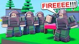 FULL ARCHER TEAM VS 12 NOOBS In Roblox BedWars