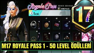 M17 ROYALE PASS ÖDÜLLERİ | 1 - 50 LEVEL M17 ROYALE PASS ÖDÜLLERİ | M17 RP ÖDÜLLERİ | PUBG MOBILE