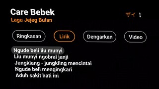 lirik dj care bebek ( LIRIK LAGU CARE BEBEK VIRAL)