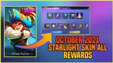 October 2021 Starlight Skin ALL REWARDS REVEALED | MLBB