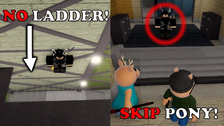 *INSANE*SKIPPING PONY and the LADDER in Piggy Book 2 (Chapter 2 - Store) [Roblox Piggy Glitches]