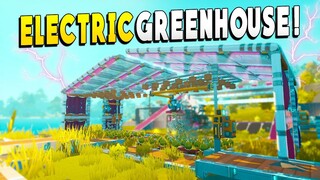 Electric Greenhouse Lights Up Our Base and Helps Everything GROW! - Scrap Mechanic Survival EP 20