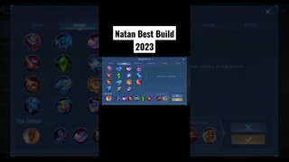 NATAN BEST BUILD 2023 | TOP 1 GLOBAL NATAN BUILD | #shorts #mlbb #mobilelegends