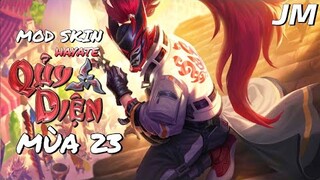 LQMB : Mod Skin Hayate Quỷ Diện Mùa 23 - Jin Moba