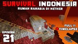 BUAT BASECAMP UNTUK MENAMBANG NETHERITE !! - Minecraft Survival Indonesia (Eps.21)