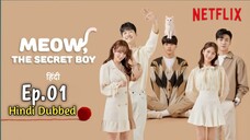 meow the secret boy Korean drama  hindi dubbed ep 01