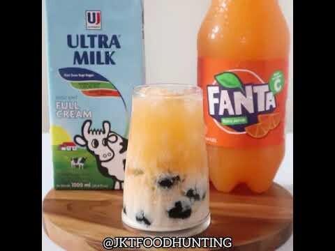 RESEP ORANGE JELLY MILK ITALIAN SODA #jktfoodhuntingvideo #jktfoodhuntingrecipe