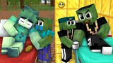 Monster School : Regret Zombie Family Vs Poor Zombie Challenge - Minecraft Animation
