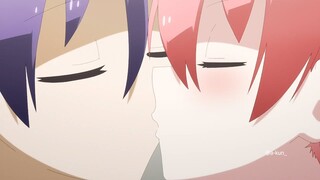 Tsukasa x Nasa cute romantic kiss scene 😍 || Tonikaku Kawaii: High School Days || Anime kiss Scene