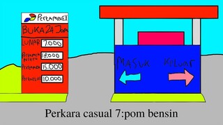 kartun lucu.perkara casual 7_Pom bensin_Animasi Indonesia