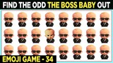 The Boss Baby Movie Odd One Out Emoji Games No 34 | Find The Odd Emoji One Out | Brain  Emoji Games