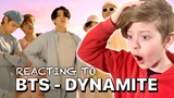 REACTING to BTS for the first time - DYNAMITE. (방탄소년단)