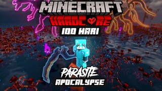 100 hari minecraft hardcore parasite apocalypse  part 1#scapeandrunparasites
