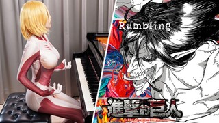 【全网最速完整版】进击的巨人OP7「The Rumbling」钢琴演奏 Ru's Piano | 我将踏平岛外的一切！