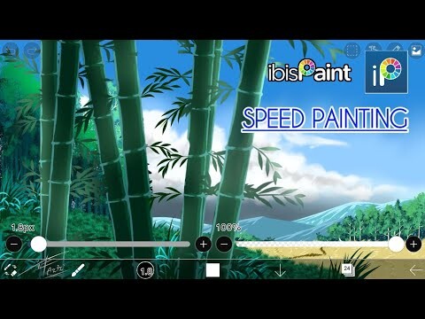"landscape"Speed painting digital ibis paint x