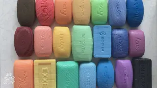 [DIY] Scraping Rainbow Mosaic Soap, Which Feels So Good!