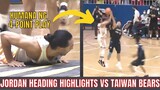 JORDAN HEADING HIGHLIGHTS VS TAIWAN BEARS | T1 LEAGUE | JANUARY 02, 2022
