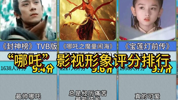 【虎扑】"哪吒"影视形象评分排行，你觉得哪款的哪吒形象最好？