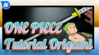 ONE PIECE | Guru Origami Di YouTube Mengajarimu Cara Membuat Pedang Putih Zoro_6