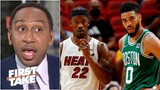 First Take | Jimmy Butler is an unstoppable force - Stephen A. reacts to Heat beat Celtics in Game 1