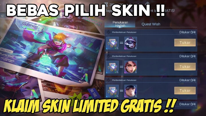 CARA MENDAPATKAN SKIN LIMITED GRATIS MOBILE LEGENDS DI EVENT ALL STAR KEMBALI HADIR