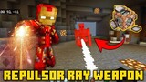 Iron Man's Repulsor Ray Weapon in Minecraft using Command Blocks